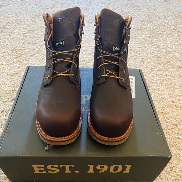 Chippewa Full Grain Leather Work Boots - Picture 1 of 9